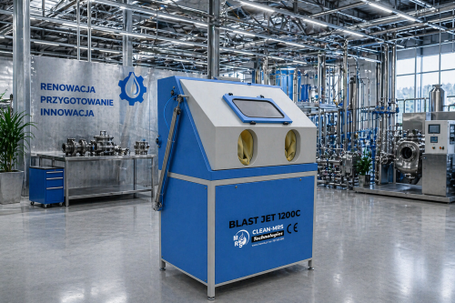 Przejdź do produktu Piaskarka kabinowo - ciśnieniowa BLAST JET 1200C