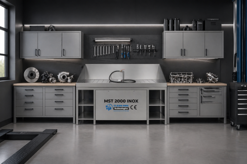 Przejdź do produktu Myjka warsztatowa  MST 2000 INOX Z POMPĄ PNEUMATYCZNĄ 